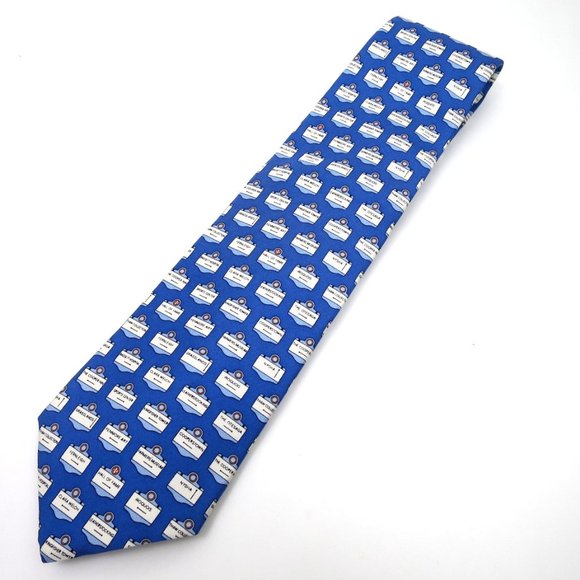 Vineyard Vines Cooperstown New York Street Signs Novelty Silk Necktie - Picture 2 of 8